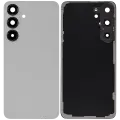 Back Cover Glass With Camera Lens Compatible For Samsung Galaxy S25 Plus 5G (No Logo) (Aftermarket Plus) (Silver Shadow)