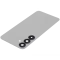 Back Cover Glass With Camera Lens Compatible For Samsung Galaxy S25 Plus 5G (No Logo) (Aftermarket Plus) (Silver Shadow)