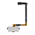Home Button With Flex Compatible For Samsung Galaxy S6 (White)