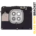 Back Camera Lens With Bracket Compatible For Motorola Moto G Power (XT2117 / 2021) (Polar Silver)