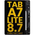 LCD Assembly With Frame Compatible For Samsung Galaxy Tab A7 Lite 8.7" (2021) (T225 / T227) (Cellular Version) (Refurbished) (Black)