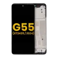 LCD Assembly With Frame Compatible For Motorola Moto G55 5G (XT2435 / 2024) (Refurbished) (All Colors)