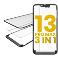 3 in 1  (Glass With OCA Pre-Installed + Frame) Compatible For iPhone 13 Pro Max (OCA Master)