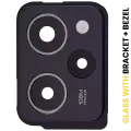 Back Camera Lens With Bracket / Bezel Compatible For Xiaomi Redmi Note 12 Pro Speed (Black) / Poco X5 Pro 5G