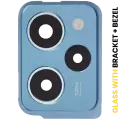 Back Camera Lens With Bracket / Bezel Compatible For Xiaomi Redmi Note 12 Pro Speed (Blue) / Poco X5 Pro 5G