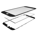 3 in 1 (Glass With OCA Pre-Installed + Frame)  Compatible For iPhone 7 Plus (OCA Master)(2 Pack) (Black)