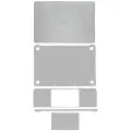 4in1 (Top, Bottom, Keyboard, Trackpad) Skin Compatible For MacBookPro 13"(A2251 / Mid 2020) (Space Gray)