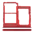 Dual Sim Card Tray Compatible For Samsung Galaxy A40 (A405 / 2019) (Red)