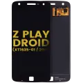 LCD Assembly Without Frame Compatible For Motorola Moto Z Play Droid (XT1635 / 2016) (Refurbished) (Black)