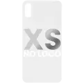 Back Cover Glass Compatible For iPhone XS (No Logo) (Silver)