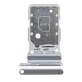 Dual Sim Card Tray Compatible For Samsung Galaxy S21 Ultra (Phantom Silver)
