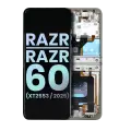 OLED Assembly With Frame Compatible For Motorola Razr / Razr 60 (XT2553 / 2025) (Genuine OEM) (Lightest Sky) 