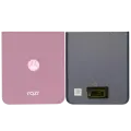 Base Back Cover Glass Compatible For Motorola Razr / Razr 60 (XT2553 / 2025) (Genuine OEM)(Parfait Pink)