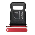 Single Sim Card Tray  Compatible For Motorola Razr Plus / Razr 60 Ultra (XT2551 / 2025) (Genuine OEM) (Rio Red) 