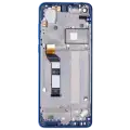 LCD Assembly With Frame Compatible For Motorola One Action (XT2013-1 / XT2013-2 / XT2013-4 / 2019) (Genuine OEM) (Denim Blue)