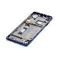 LCD Assembly With Frame Compatible For Motorola One Action (XT2013-1 / XT2013-2 / XT2013-4 / 2019) (Genuine OEM) (Denim Blue)
