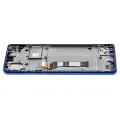LCD Assembly With Frame Compatible For Motorola One Action (XT2013-1 / XT2013-2 / XT2013-4 / 2019) (Genuine OEM) (Denim Blue)