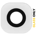 Back Camera Lens (Glass Only) With Adhesive Compatible For Samsung Galaxy S6 / S6 Edge (White) (10 Pack)