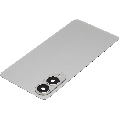 Back Cover Glass With Camera Lens Compatible For Samsung Galaxy S25 Edge (No Logo) (Aftermarket Plus) (Titanium Silver)