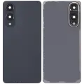 Back Cover Glass With Camera Lens Compatible For Samsung Galaxy S25 Edge (No Logo) (Aftermarket Plus)  (Titanium Jetblack)
