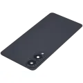 Back Cover Glass With Camera Lens Compatible For Samsung Galaxy S25 Edge (No Logo) (Aftermarket Plus)  (Titanium Jetblack)
