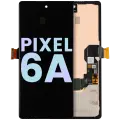 OLED Assembly With Frame (With Fingerprint Sensor) Compatible For Google Pixel 6A (Genuine OEM) (All Colors)