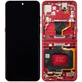 OLED Assembly With Frame Compatible For Motorola Razr Ultra 2025 (XT2551 / 2025) / Razr 60 Ultra (XT2551 / 2025) (Refurbished) (Rio Red)