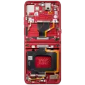 OLED Assembly With Frame Compatible For Motorola Razr Ultra 2025 (XT2551 / 2025) / Razr 60 Ultra (XT2551 / 2025) (Refurbished) (Rio Red)