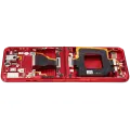 OLED Assembly With Frame Compatible For Motorola Razr Ultra 2025 (XT2551 / 2025) / Razr 60 Ultra (XT2551 / 2025) (Refurbished) (Rio Red)