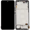 OLED Assembly With Frame Compatible For Xiaomi Redmi Note 14 5G (Aftermarket: Incell) (Midnight Black)