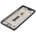 LCD Assembly With Frame Compatible For Motorola Moto G75 5G (XT2437 / 2024) (Refurbished) (Charcoal Gray)