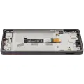 LCD Assembly With Frame Compatible For Motorola Moto G75 5G (XT2437 / 2024) (Refurbished) (Charcoal Gray)