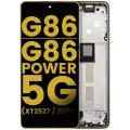 OLED Assembly With Frame Compatible For Motorola Moto G86 / G86 Power 5G (XT2527 / 2025) (Refurbished) (Golden Cypress)