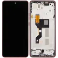OLED Assembly With Frame Compatible For Motorola Moto G86 / G86 Power 5G (XT2527 / 2025) (Refurbished) (Chrysanthemum)