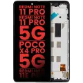 OLED Assembly With Frame Compatible For Xiaomi Redmi Note 11 Pro / Note 11 Pro 5G / Xiaomi Poco X4 Pro 5G / Redmi Note 11E Pro (Aftermarket Plus) (All Colors)
