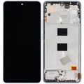 OLED Assembly With Frame Compatible For Xiaomi Redmi Note 13 4G (Aftermarket Plus) (Ice Blue)