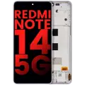 OLED Assembly With Frame For Xiaomi Redmi Note 14 5G (Aftermarket Plus) (Lavender Purple)