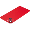 Back Glass With Steel Plate With Wireless NFC & MagSafe Magnet Pre-Installed For iPhone 14 (No Logo) (Red)