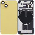 Back Glass w/ MagSafe Magnet & NFC & Flashlight Flex For iPhone 14 (Quality - OEM Pull C) (Yellow)