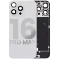 Back Glass w/ MagSafe Magnet & NFC & Flashlight Flex For iPhone 16 Pro Max (Quality - OEM Pull C) (White Titanium)